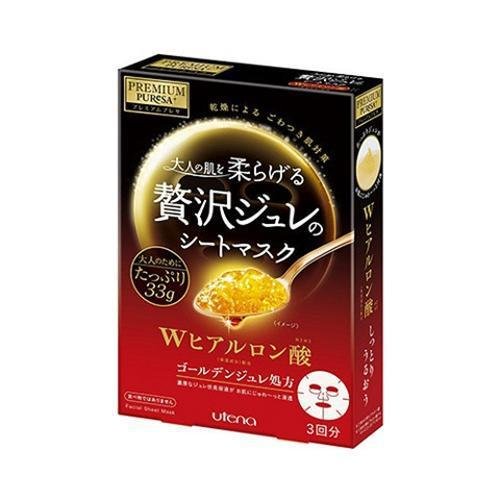 ウテナ プレミアムプレサ ゴールデンゼリーフェイスマスク ヒアルロン酸 3枚入