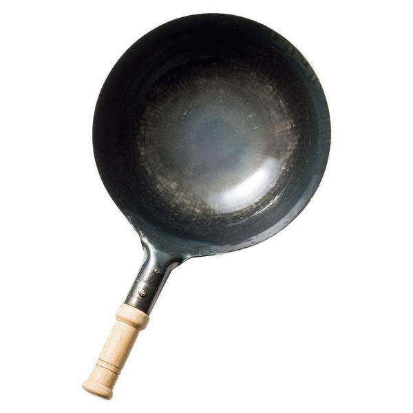 山田工業 丸底鉄鍋 木柄（1.2mm）