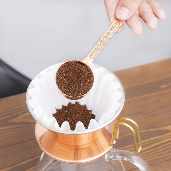 Kalita カッパーウェーブ コーヒードリッパー + ガラスサーバー + ペーパーフィルターセット