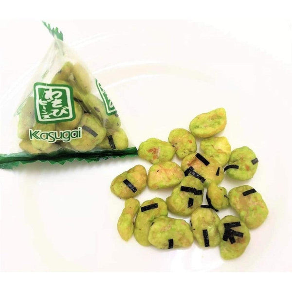 春日井 わさび味 グリーンピース＆ソラマメ味 スナック菓子 104g