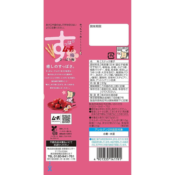 湖池屋 スティック すっぱムーチョ 梅味ポテトスティックチップス 34g (6個入り)