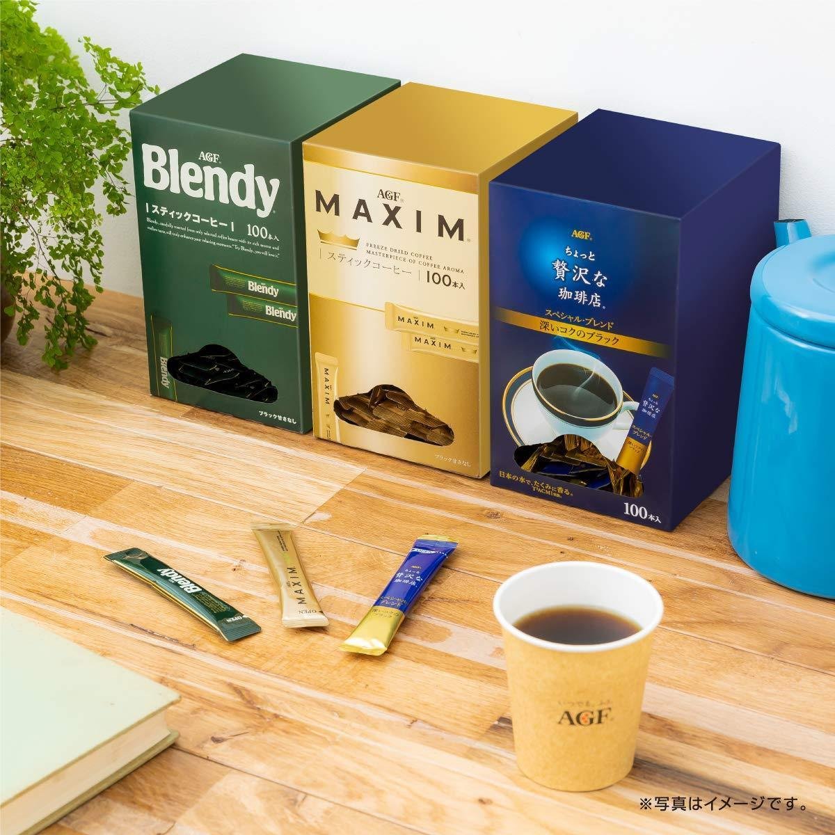 AGF MAXIM フリーズドライコーヒー 65g￼ × 12袋 AGF マキシム フリーズドライ インスタントコーヒー 100本入り