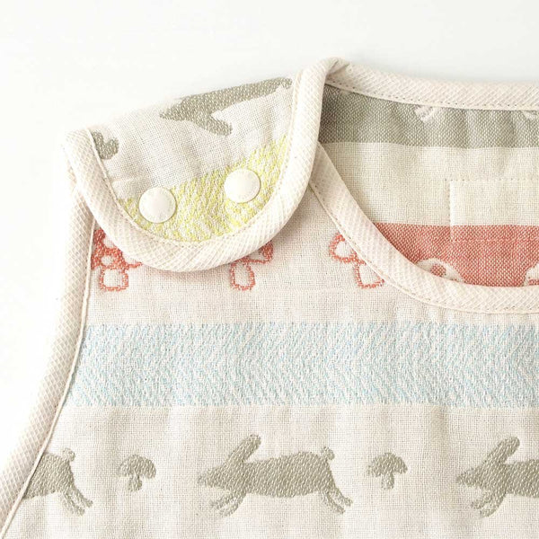Hoppetta ベビー用コットンブランケットスリーパー - Lapin