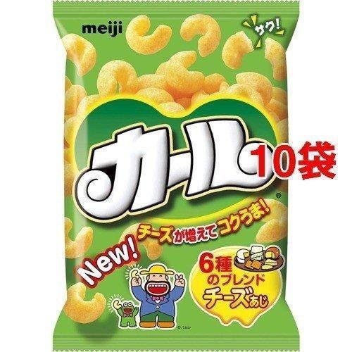 明治 カールチーズカール コーンパフスナック（10袋入り）