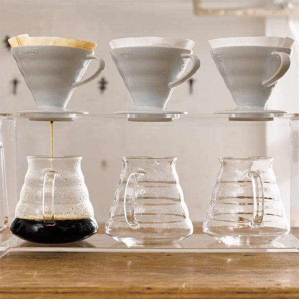 ハリオ V60 セラミックコーヒードリッパー 1～4杯用 ホワイト
