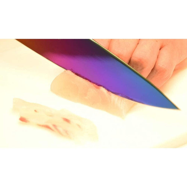 炭鎌 霞チタン包丁 オパール 200mm