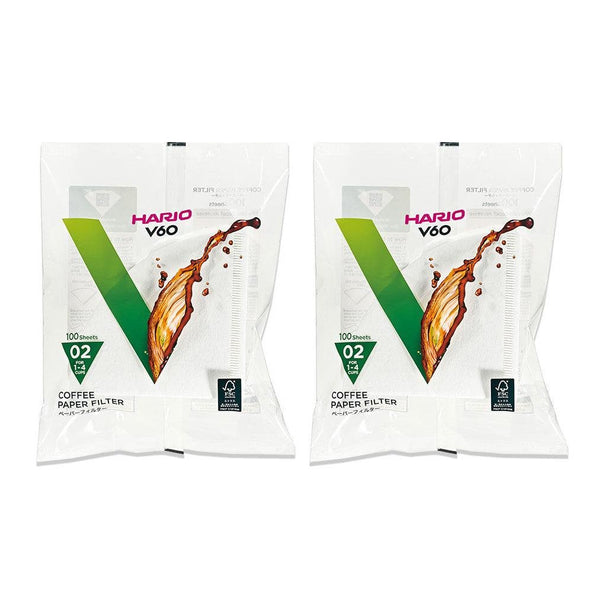 ハリオ V60 コーヒーフィルターペーパー サイズ02 ホワイト VCF-02-100W