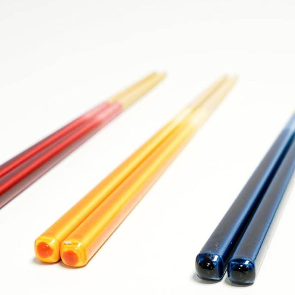 特許取得 ノンスリップ プレミアムチョップスティック 食洗機対応 イエロー 23cm