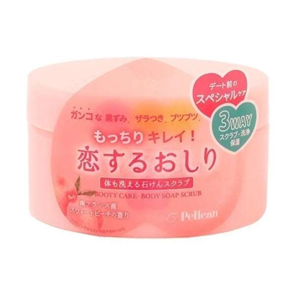 ペリカンソープ バットソープ ヒップケア ボディスクラブ ピーチ香り 180g