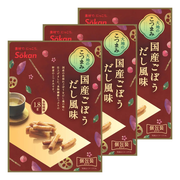爽観 漬物ごぼうスナック だし風味 ごぼう 55g (3個パック)