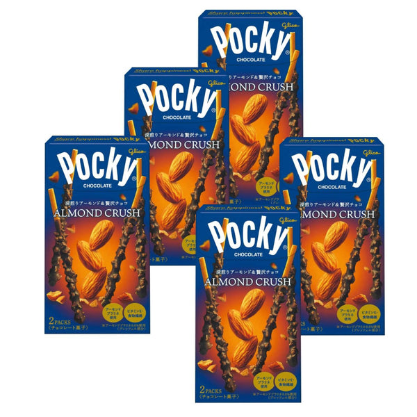グリコ ポッキー アーモンドクラッシュチョコレートスティック スナック 46.2g (5個入り)