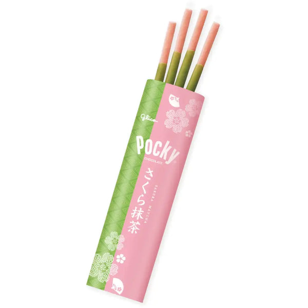 グリコ さくら抹茶チョコレートビスケットスティック 8本入り（3個入り）