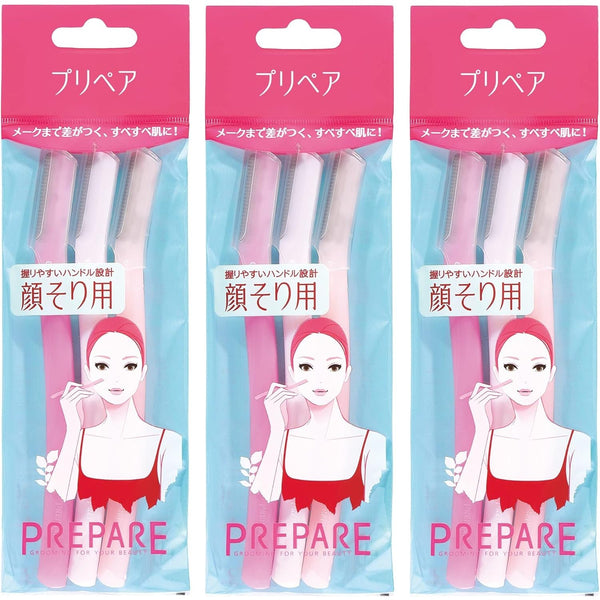 プレパ ハンディ女性用顔剃り Lタイプ（3個パック）