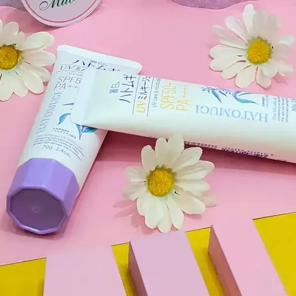 麗白 ハトムギ 日焼け止め ザUV ミルキージェル SPF50+ 80g