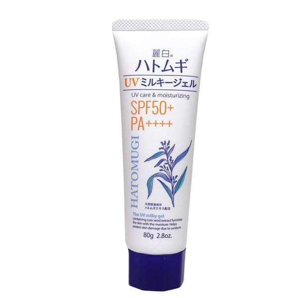 麗白 ハトムギ 日焼け止め ザUV ミルキージェル SPF50+ 80g
