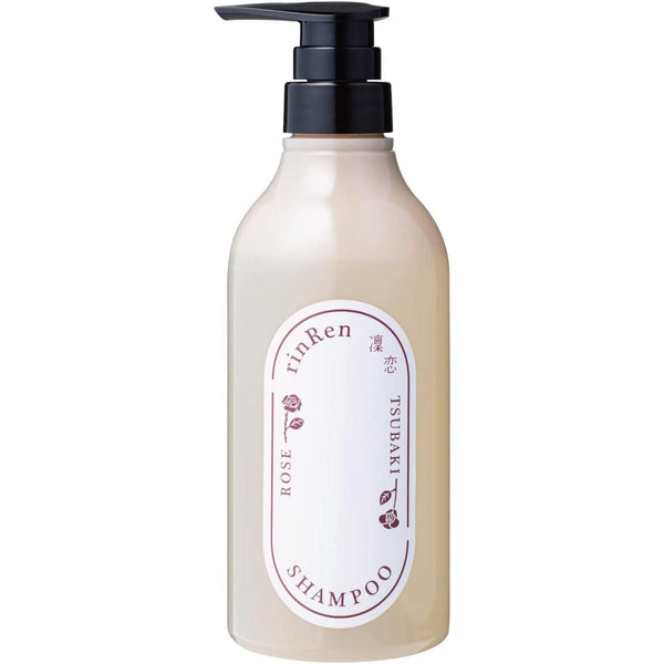 リンレン シャンプー ローズ＆ツバキ ヴィーガンヘアリペアシャンプー 480ml