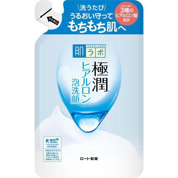 ロート製薬 肌ラボ 極潤 ヒアルロン酸 泡洗顔料 詰替 140ml