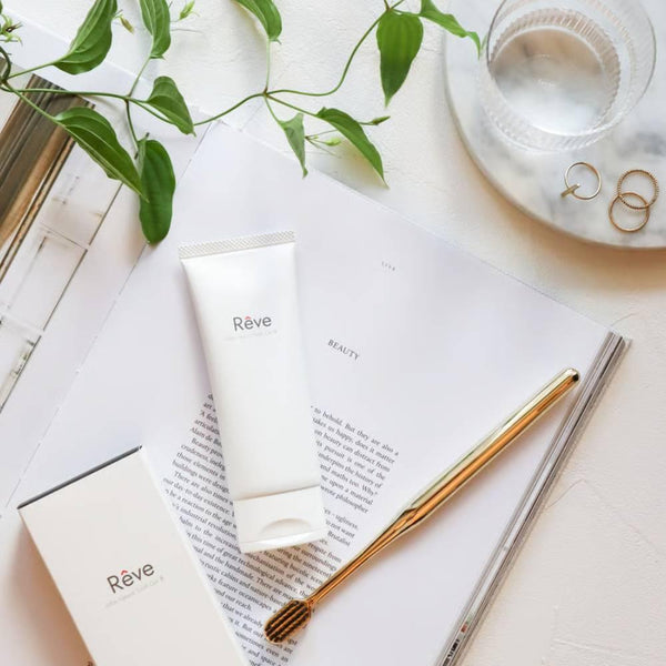 Rêve オールベ ナチュラル卵殻ジェル歯磨き粉 オーガニックハーブ味 80g