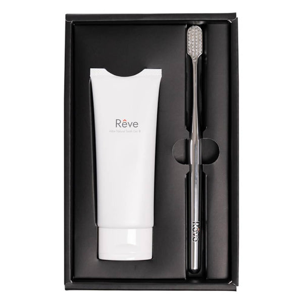 Rêve Allbe ナチュラル卵殻ジェル歯磨き粉＆歯ブラシギフトセット