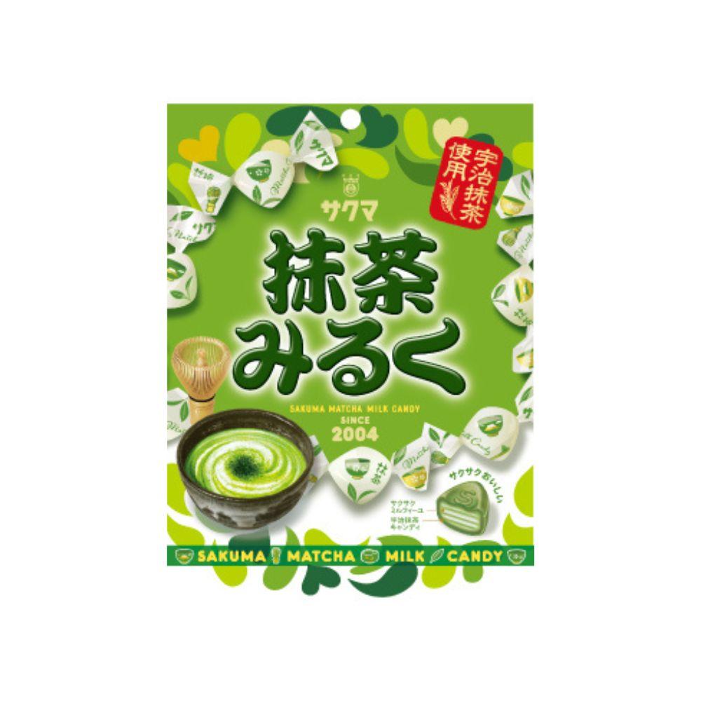 サクマ 抹茶ミルク クリーミーグリーンティーキャンディ 58g