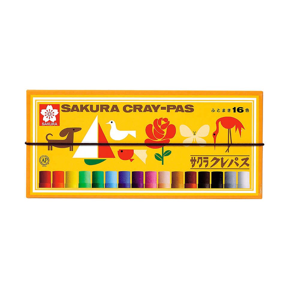 サクラクレパス 濃厚オイルパステル 16色セット