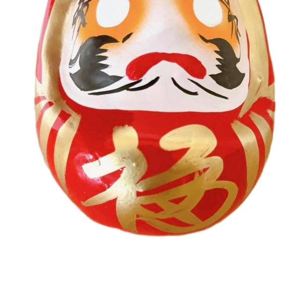 白川だるま「里」手作り縁起物 赤色 17cm