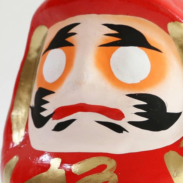 白川だるま「る」手作り縁起物 赤色 12cm