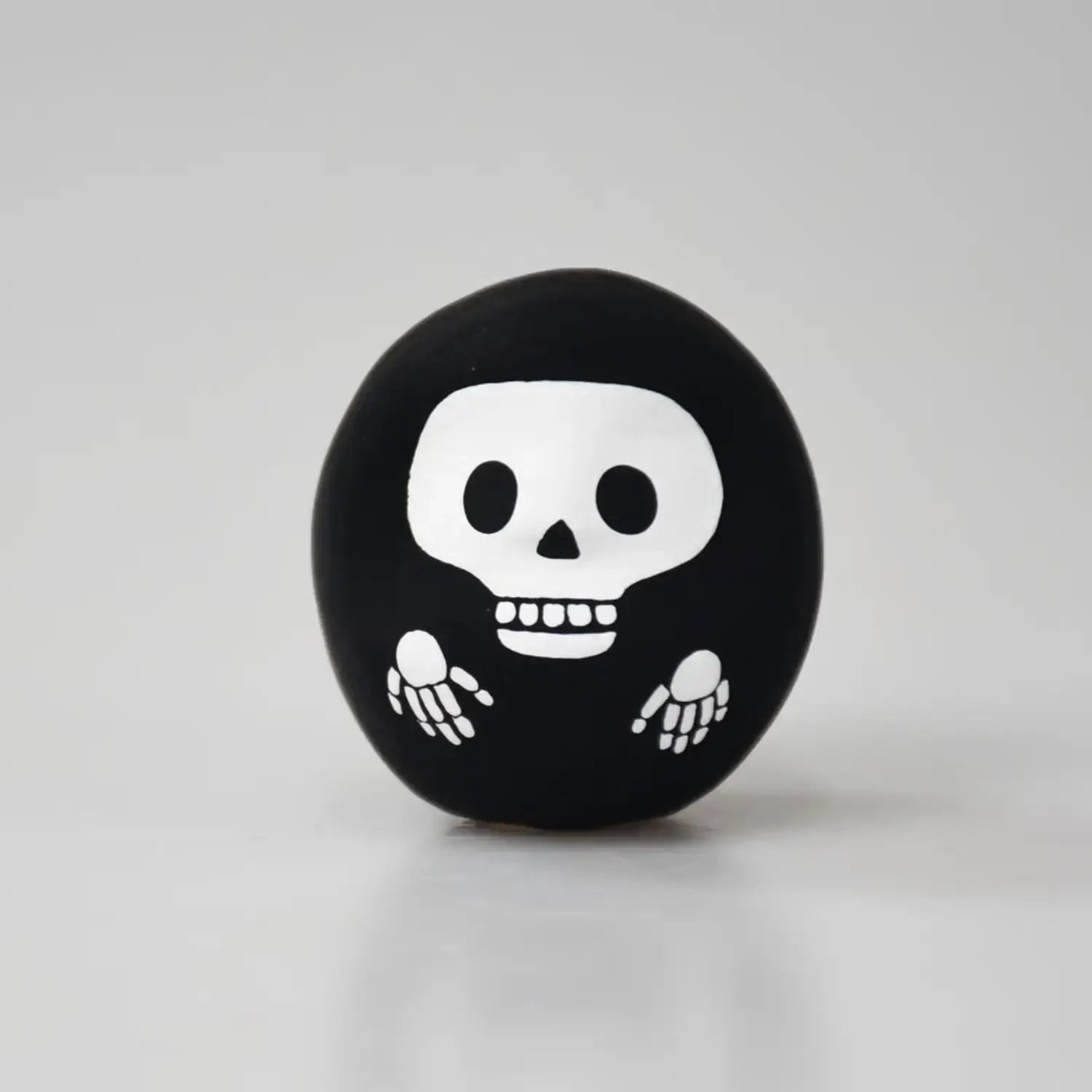 白河だるま ハロウィン スケルトンだるま お守り 4.5cm