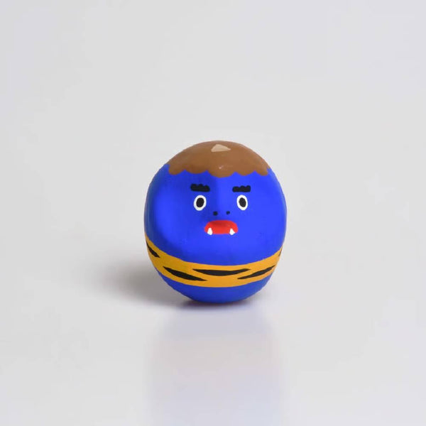 白河鬼 青鬼だるま 縁起物 4.5cm
