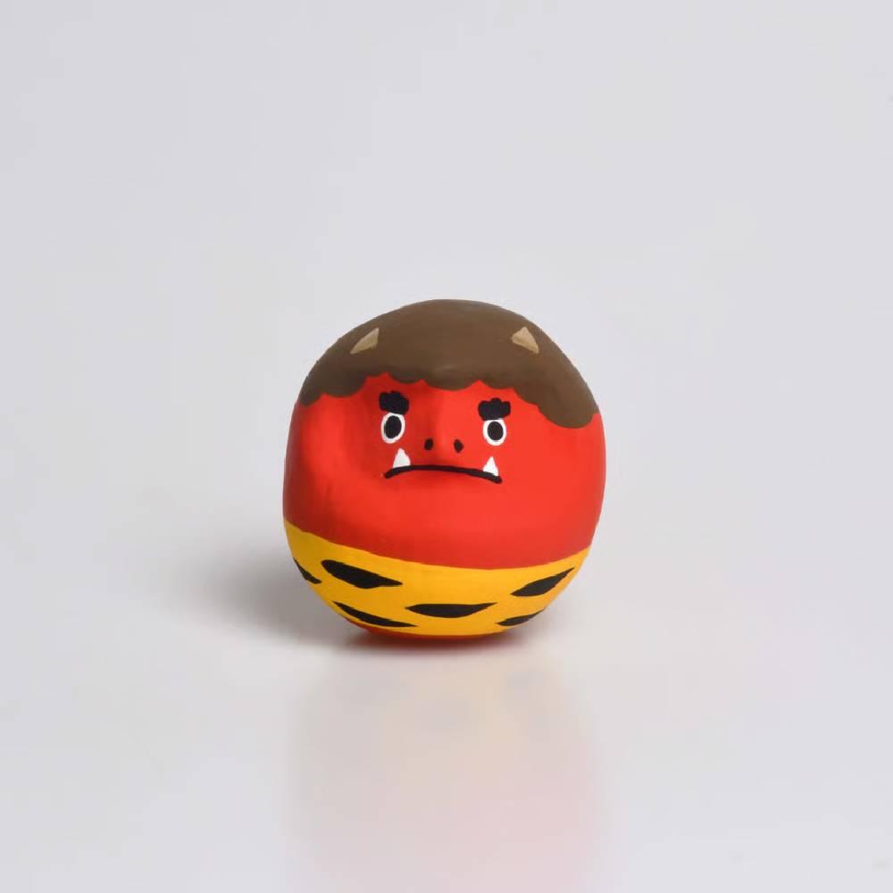 白河鬼 赤鬼だるま 縁起物 4.5cm