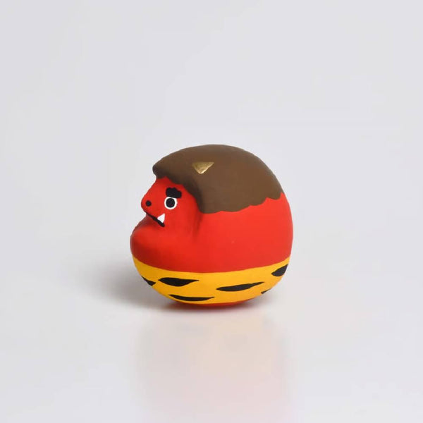白河鬼 赤鬼だるま 縁起物 4.5cm