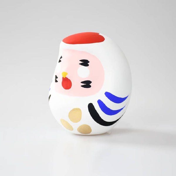 白川干支だるま かわいい白鳥 縁起物 8.5cm