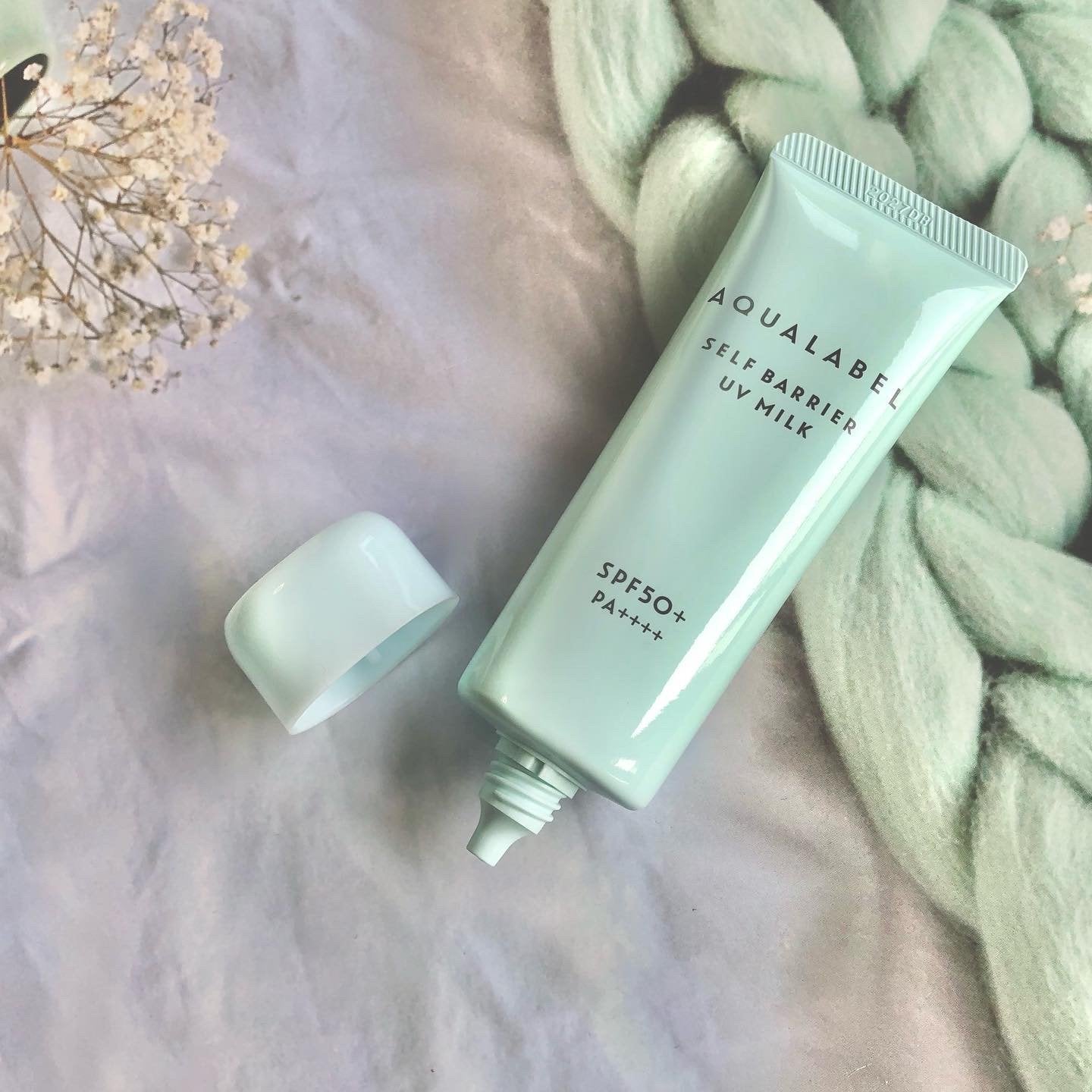 資生堂 アクアレーベル セルフバリアUV ミルク サンスクリーン SPF50+ 45g