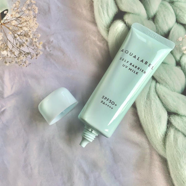 資生堂 アクアレーベル セルフバリアUV ミルク サンスクリーン SPF50+ 45g