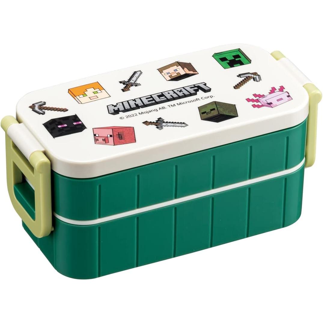 スケーター マインクラフト ランチボックス 2層 3コンパートメント 弁当箱 600ml