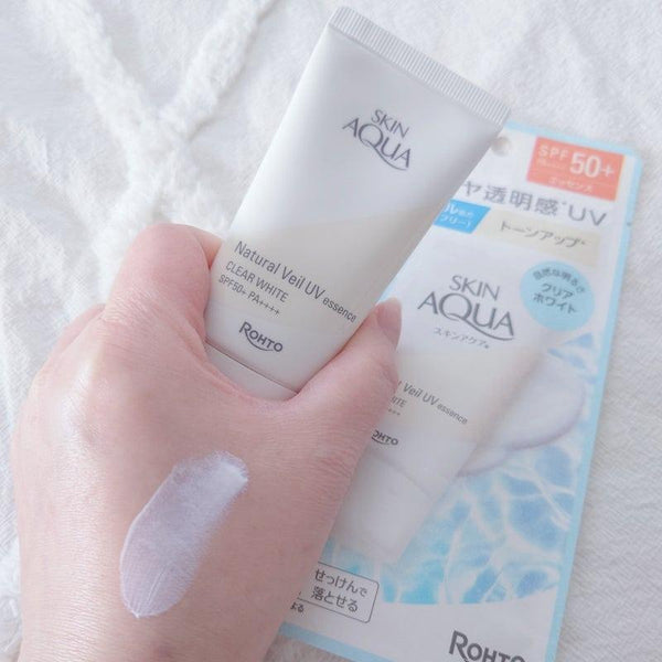 スキンアクア ナチュラルベール UVエッセンス クリアホワイト 日焼け止め SPF50+ 50g