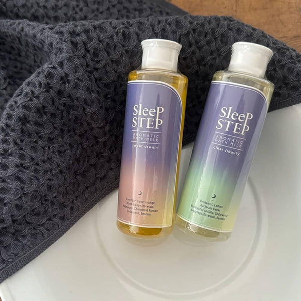 スリープステップ バスミルク クリアビューティー リフレッシング ハーバルベルガモット 200ml