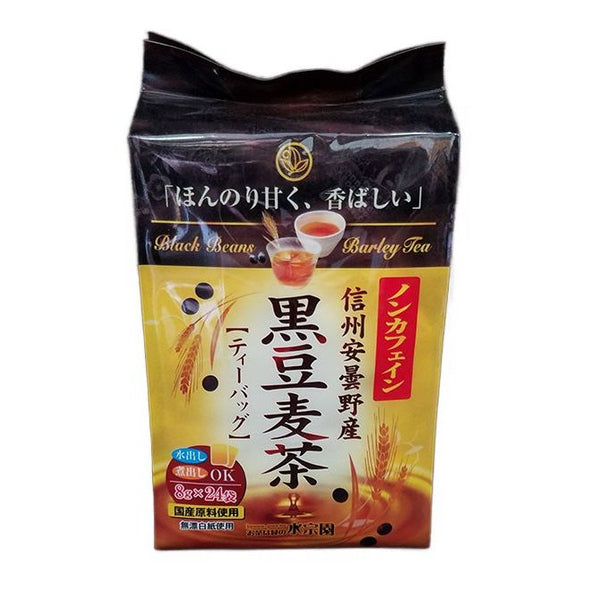 水草園 麦茶 麦と黒豆のブレンド ティーバッグ 24個入り