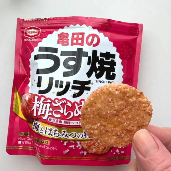 亀田 甘塩焼きせんべい 梅みつ味（3個入り）