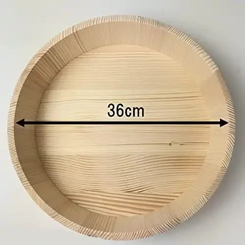 立花寿司桶 木製半切丼 蓋付き 36cm