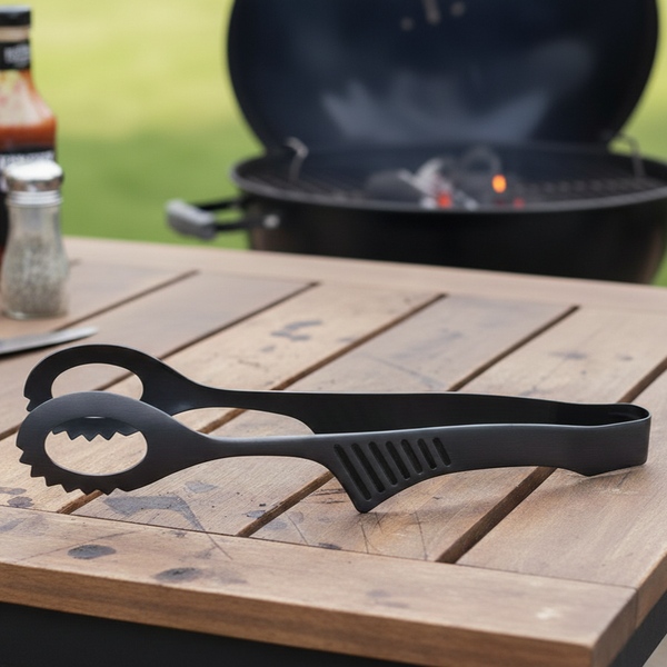 Todai マットブラック ステンレススチール ビュッフェ クレバートング 218mm