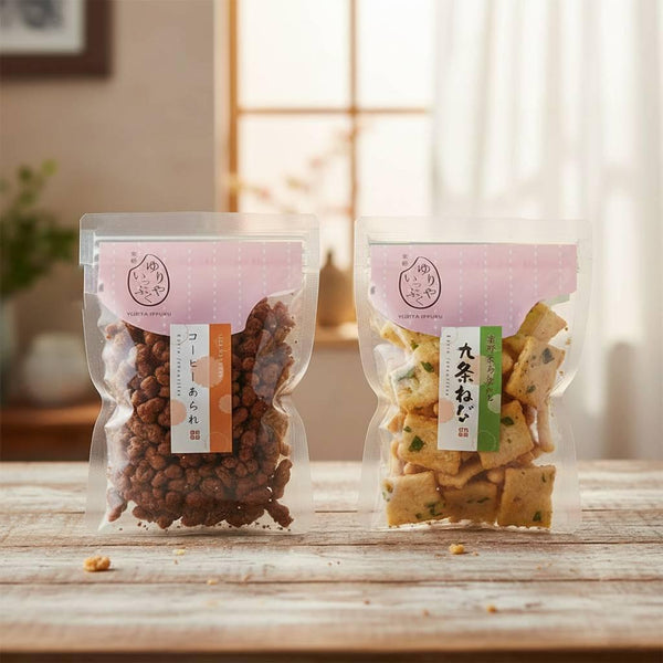 伝統せんべい 九条ねぎ風味せんべい 58g