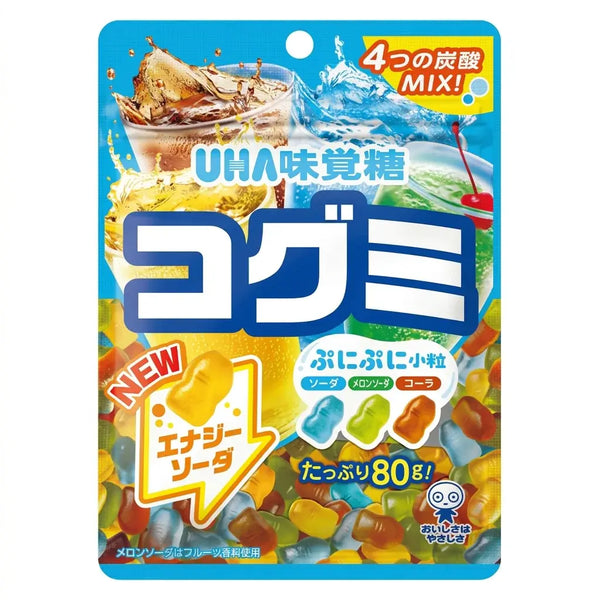 UHAみかくて炭酸グミキャンディ 4フレーバーミックス 80g