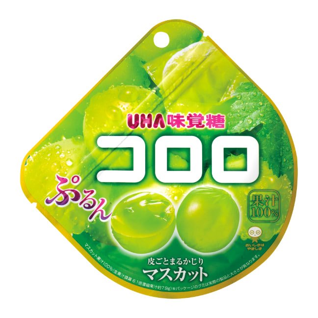 UHA味覚糖 コロロ ホワイトマスカットグレープグミ 48g