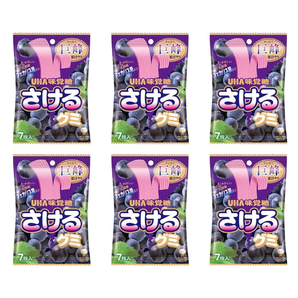 UHA味覚糖 さけるぶどうグミ 7個入(6個入)