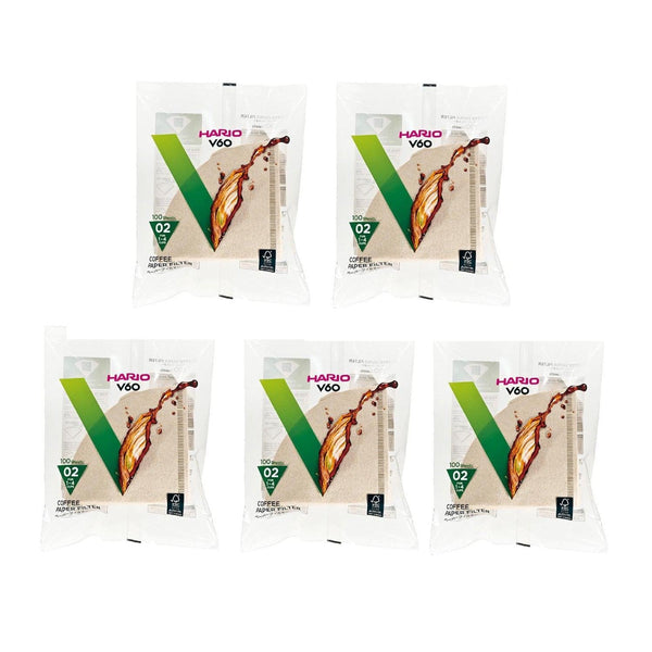 ハリオV60コーヒーフィルターペーパー サイズ02 ナチュラルブラウン VCF-02-100M