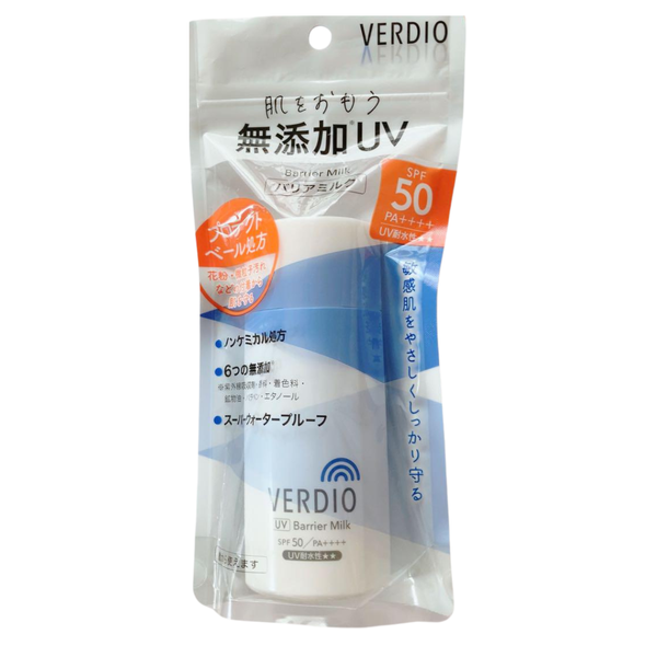 ヴェルディオ UVバリアミルク シカ 日焼け止め 敏感肌用 SPF50 80g