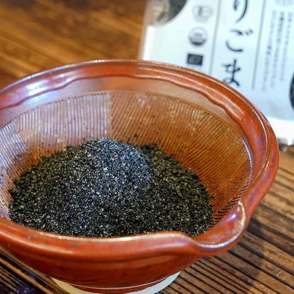 ワダマン 有機焙煎黒ごま（挽きごま） 豊かな香り 50g