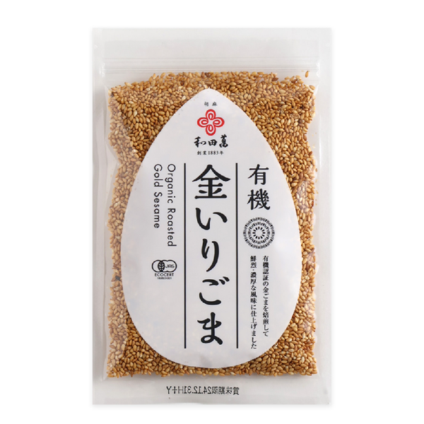 ワダマン オーガニック焙煎金ごま 芳醇な香り 50g