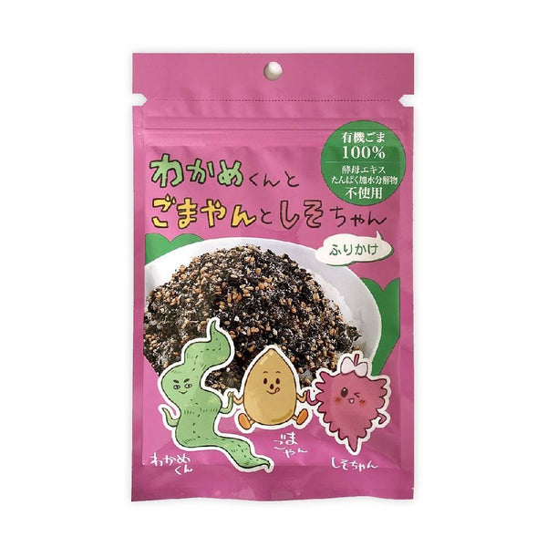 和田萬 有機ごま・しそ・わかめふりかけ 30g